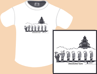 T-Shirt Motiv: Chinesischer Turm